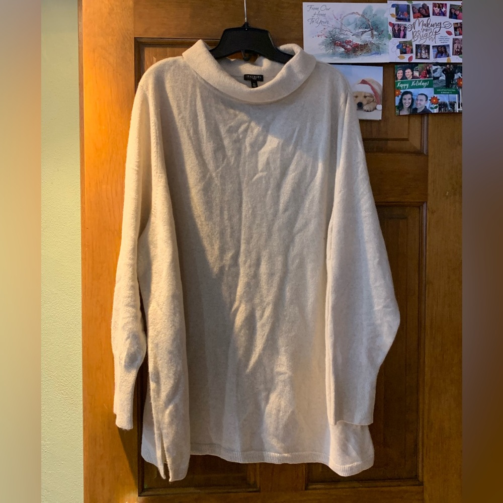Talbots Womens 3x cowl neck pull over top/ sweater.